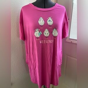 Secret Treasures Pink Weekend Pajama Top
